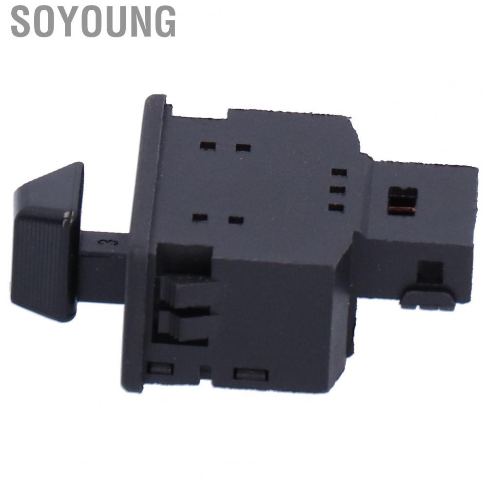 Soyoung Switch Control Motorcycle Handlebar 34mm Universal Modification Black ABS Emergency Button