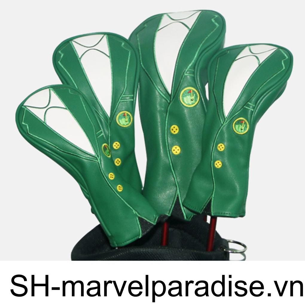 Vỏ Bọc Gậy Đánh Golf Bằng PU Lót Lông Dày Dặn Chống Thấm Nước Vui Nhộn Thời Trang Cho Nam