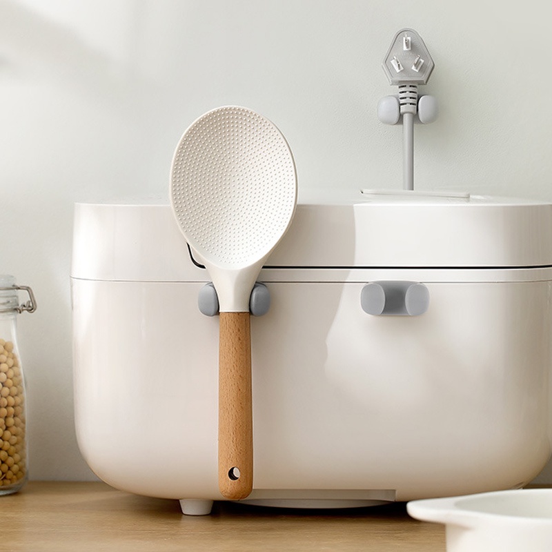 Móc Treo Muỗng / Chìa Khóa Bằng Silicone Tự Dính Đa Năng Tiện Dụng Cho Nhà Bếp