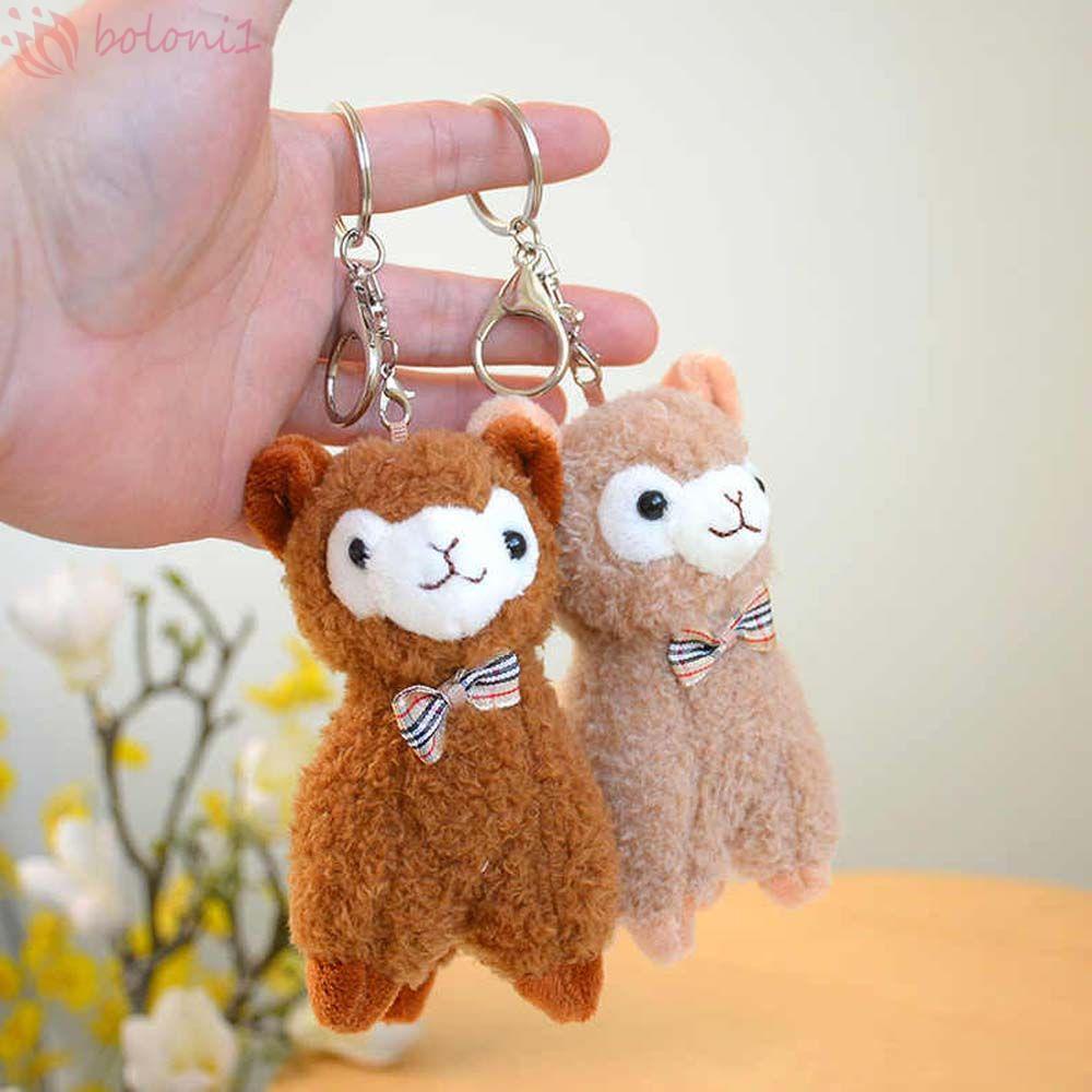 Móc Khóa Hình Lạc Đà Alpaca Hoạt Hình Nhồi Bông Đáng Yêu