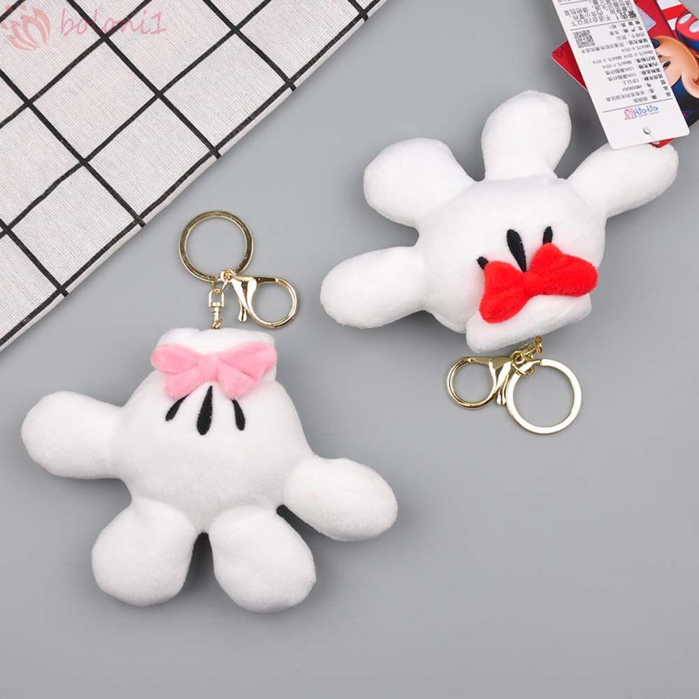 Móc Khóa Hình Bàn Tay Chuột Mickey Nhồi Bông Dễ Thương
