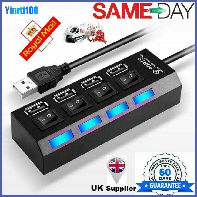 Bộ Chia 4 Cổng Usb 2.0 Tốc Độ Cao Cho Máy Tính