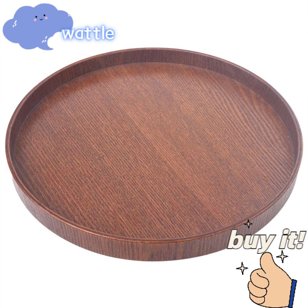 Khay Phục Vụ Thức Ăn Viền Gỗ Trơn Chống Trượt Tiện Dụng Cho Nhà Bếp