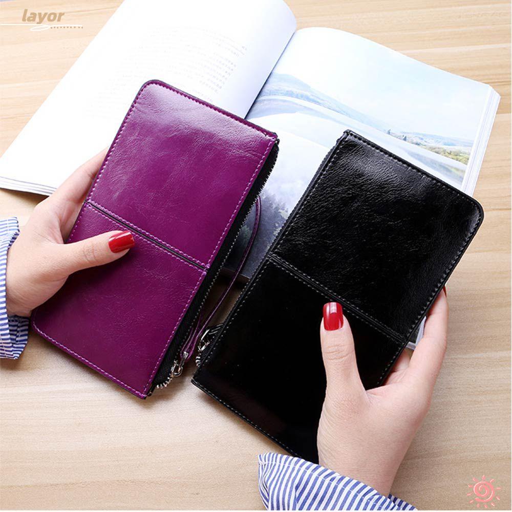 Ví Da Đựng Tiền Điện Thoại Thiết Kế Dễ Thương Cho Nữ