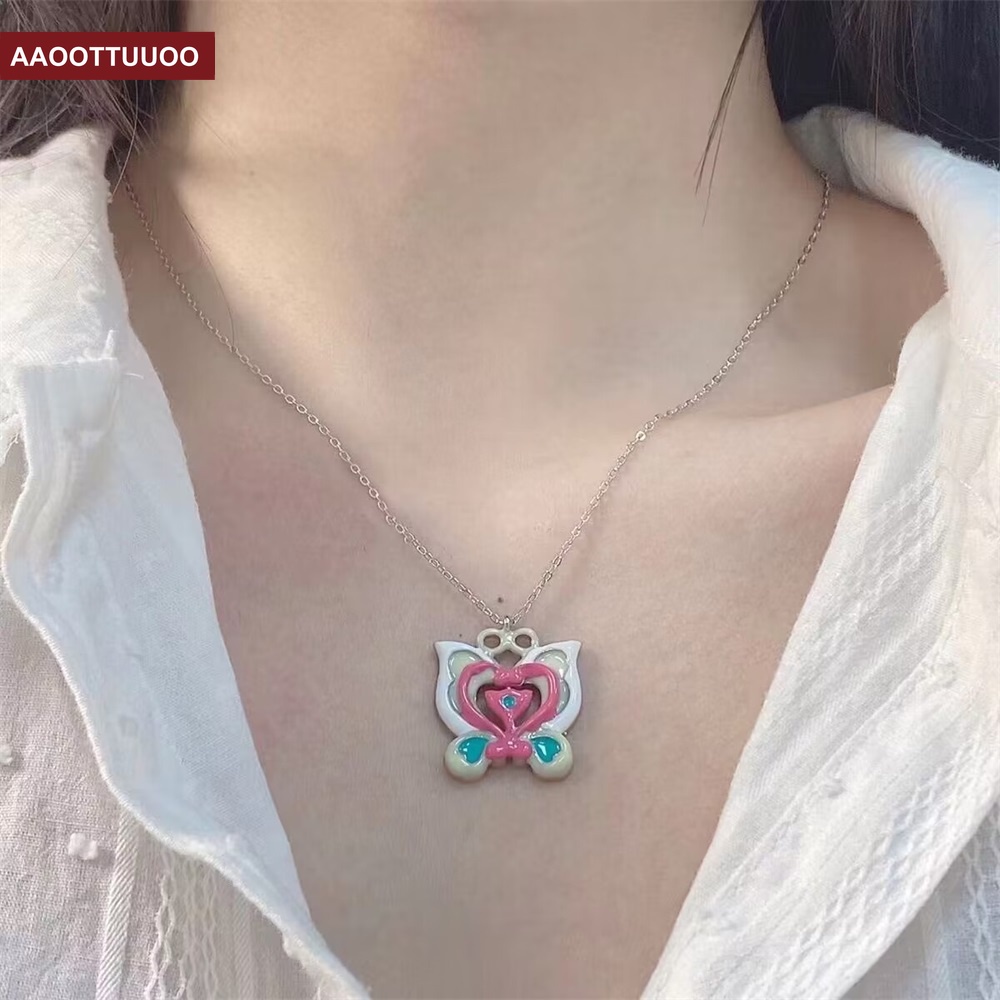 Vòng cổ Mặt Bướm Dopamine 2023 Thời Trang Ngọt Ngào Cho Nữ