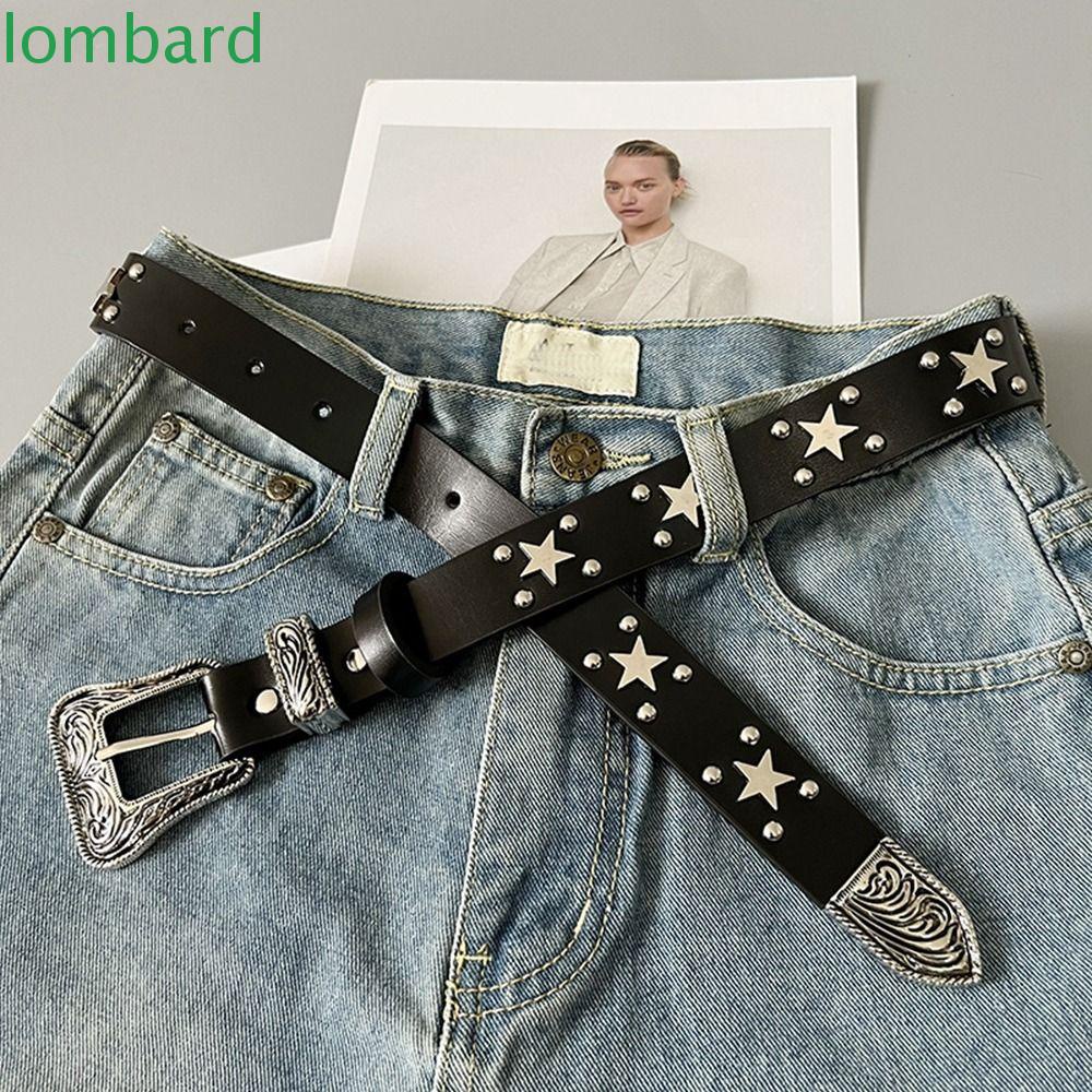 Thắt Lưng Da PU Hình Ngôi Sao Năm Cánh Đơn Giản Độc Đáo