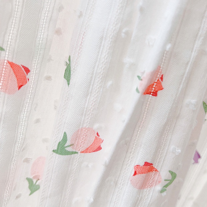 Áo Liền Quần In Hoa Cho Bé Mới Sinh