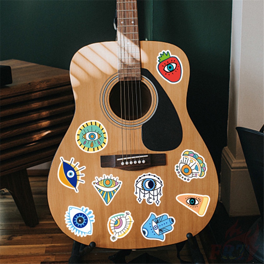 ❉ Miếng Dán Trang Trí Hình Đôi Mắt Thần Thoại 01 ❉ Bộ 50 Sticker Chống Thấm Nước Họa Tiết Doodle Hợp Thời Trang