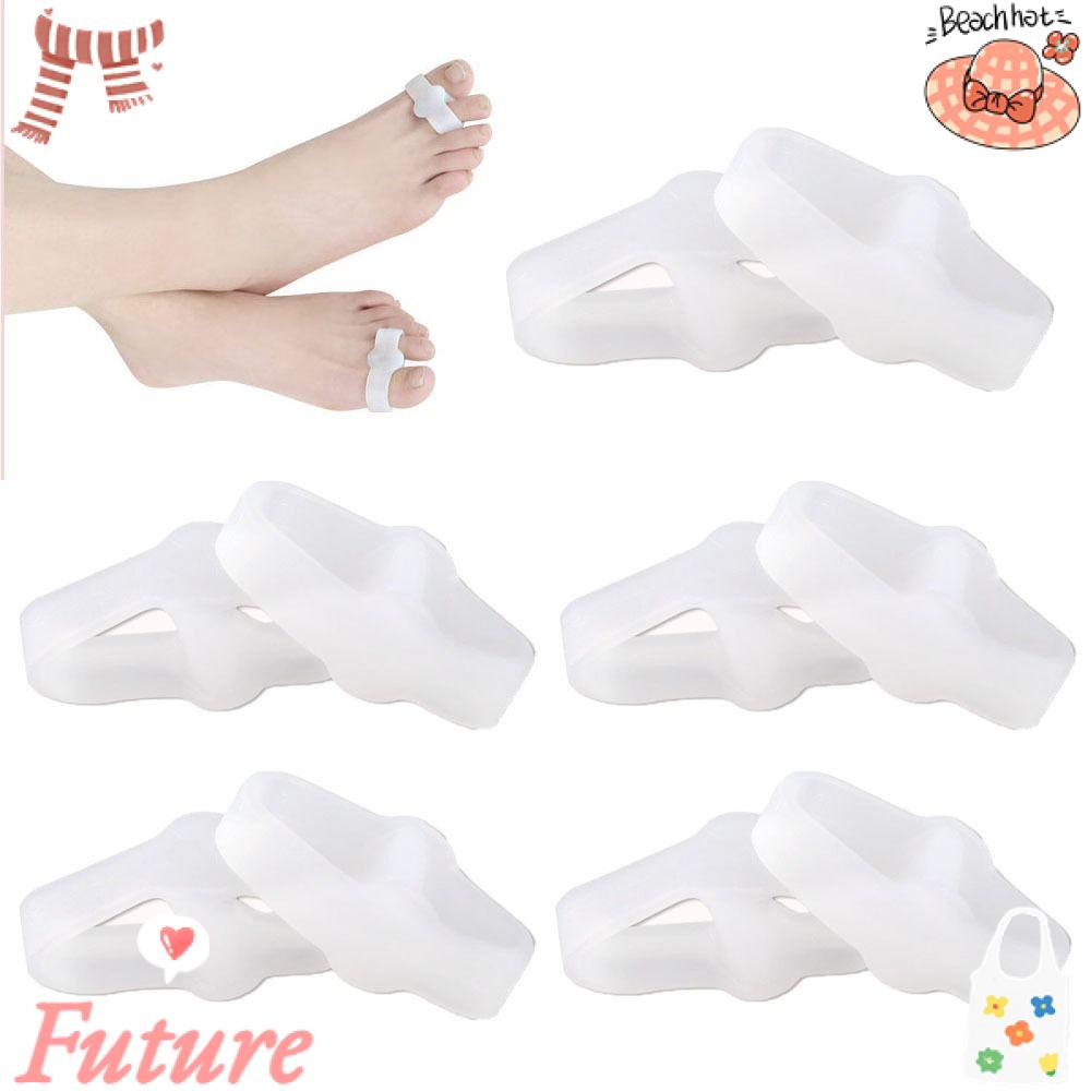 Bộ 5 Cặp Đệm Silicone Chỉnh Hình Ngón Chân Cái Giảm Đau Co Giãn Thoải Mái