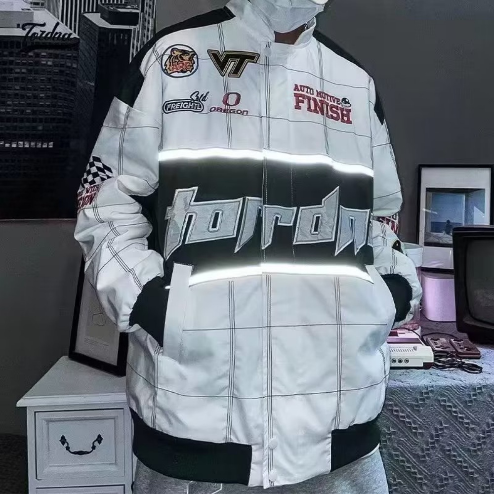 Áo Khoác Bóng Chày Phong Cách Retro Mỹ Cá Tính Cho Nam Nữ