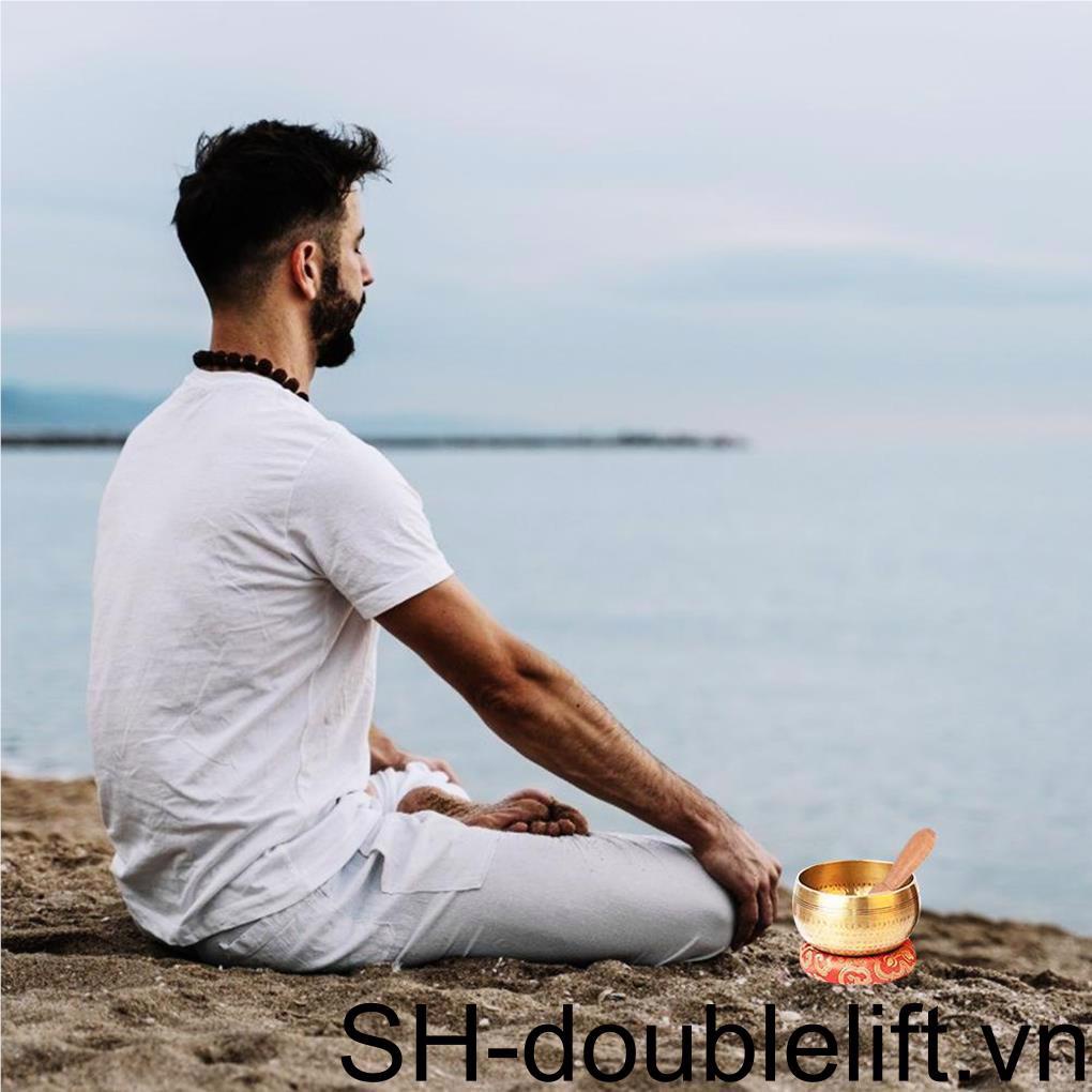 Bộ Chén Hát Thiền Chuyên Nghiệp Bằng Kim Loại Kèm Đệm Trang Trí