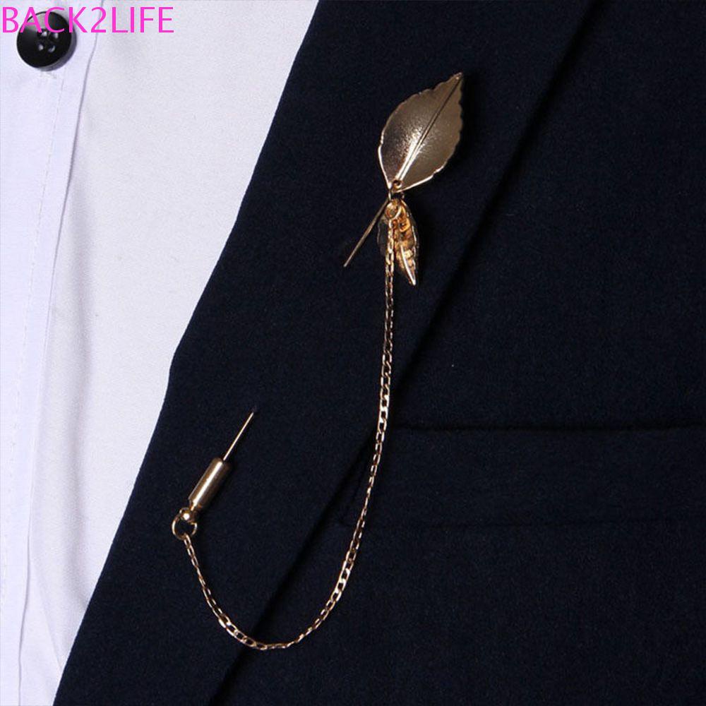 Ghim Cài Áo Hình Lá BACK2LIFE|Vòng Tay Nhiều Màu Sắc Phong Cách Retro Cho Nam Và Nữ