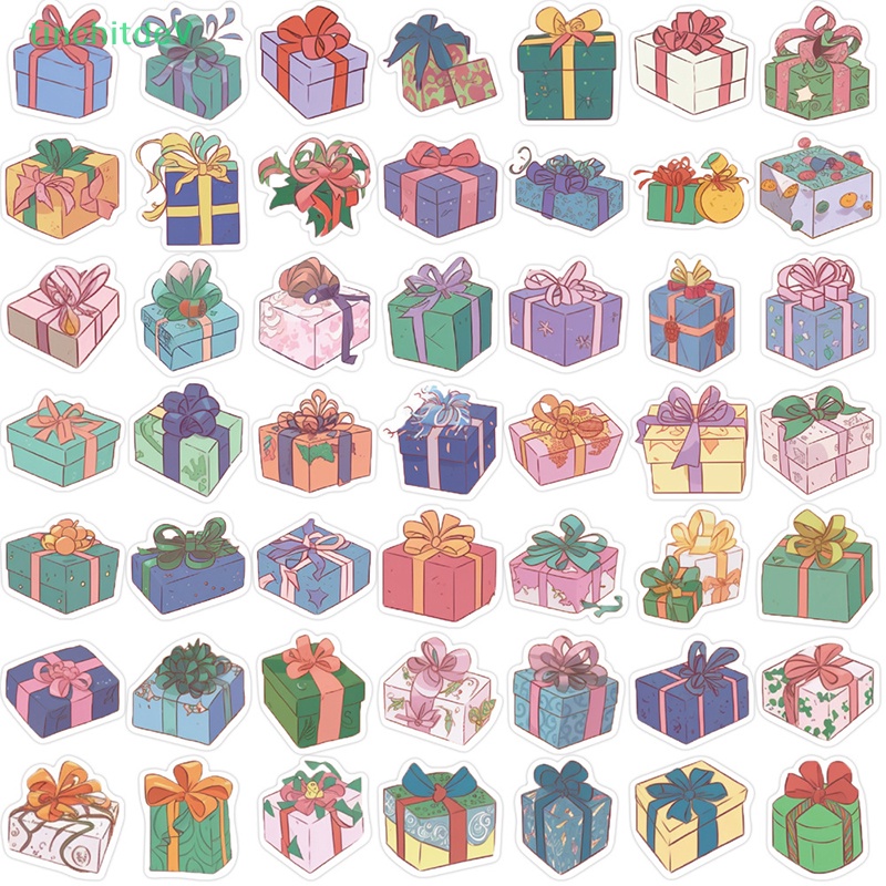 Bộ 50 Miếng Dán Họa Tiết Hoạt Hình Dễ Thương Trang Trí Sổ Tay / Guitar