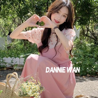 DannieWan  váy Đầm Màu hồng váy nữ sang chảnh  Unique Comfortable Thoải mái Thanh lịch A92M03B 36Z230909