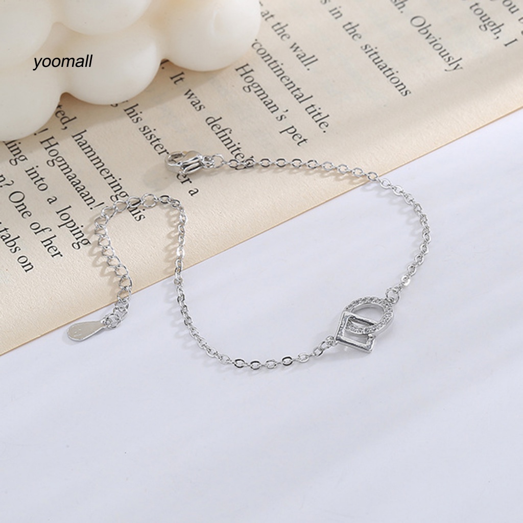 Vòng Đeo Tay Đính Đá Lấp Lánh Có Thể Điều Chỉnh Dành Cho Nữ