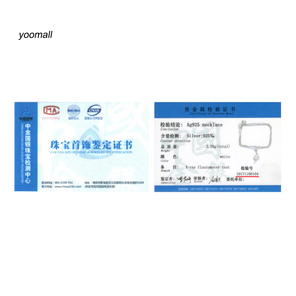 Vòng cổ Mạ Bạc Đính Đá Zircon Lấp Lánh Thời Trang Cho Nữ