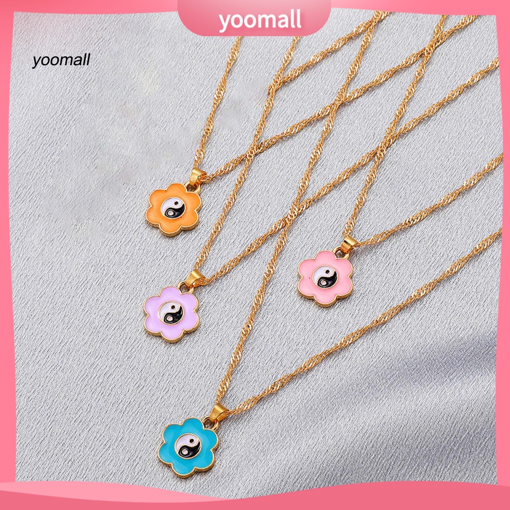 Vòng cổ Nối Dài Mặt Hình Thái Cực Quyền Thời Trang Cho Nữ