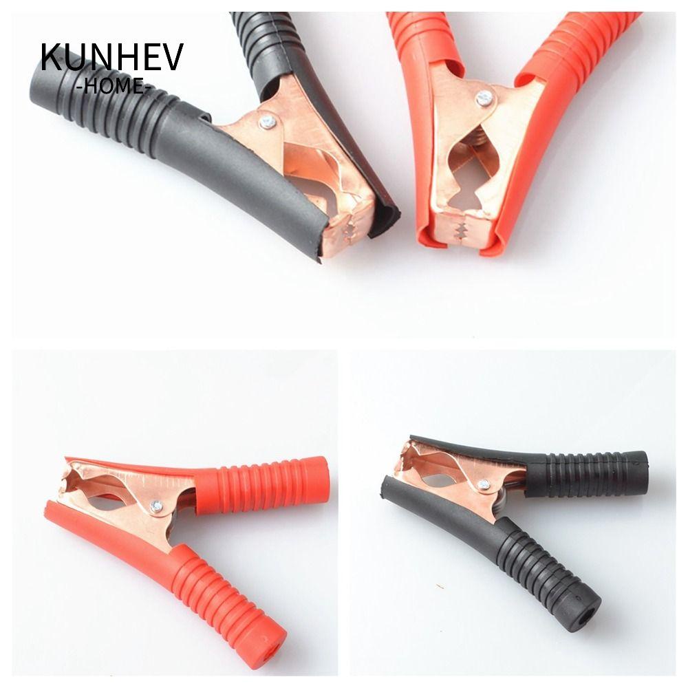 KUNHEV Kẹp Cá Sấu Thử Điện Hiệu Suất Cao Màu Đỏ Đen