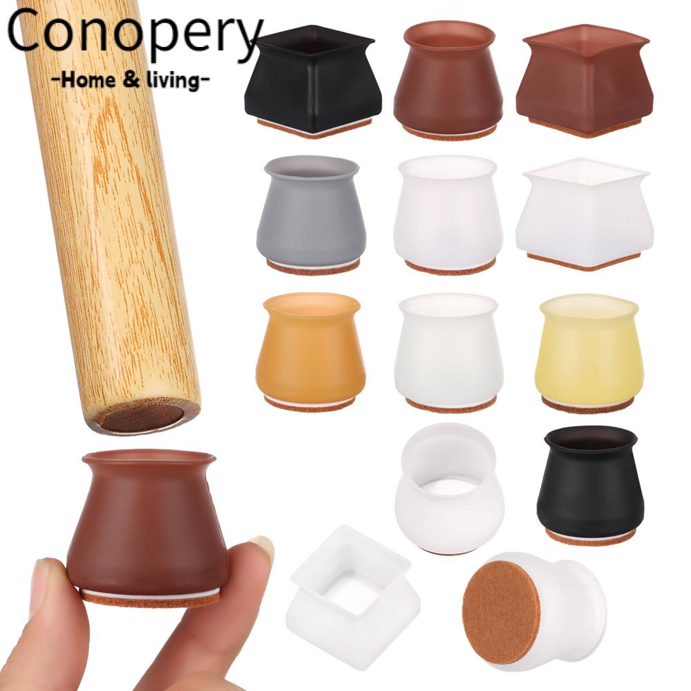 CONOPERY Bộ 4 Miếng Đệm Lót Sàn Dày Dặn Chống Trượt / Mòn / Ồn Tiện Dụng