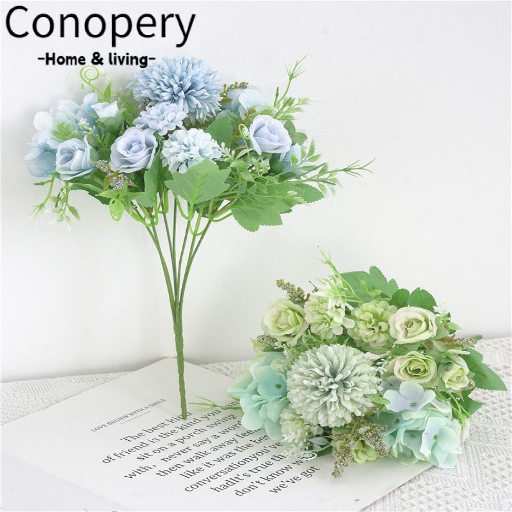 CONOPERY Bó Hoa Giả Thắt Dây Trang Trí Nhà Cửa