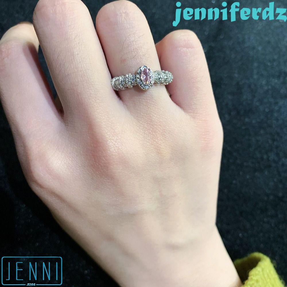 Nhẫn JENIFERDZ Màu Hồng Tinh Tế Ngọt Ngào|Nhẫn Hở Bằng Đồng Phong Cách Cổ Điển Có Thể Điều Chỉnh Kích Cỡ