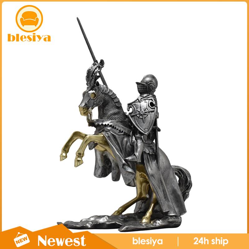 [Blesiya] Tượng Hiệp Sĩ Điêu Khắc Để Bàn Trang Trí Phòng Khách