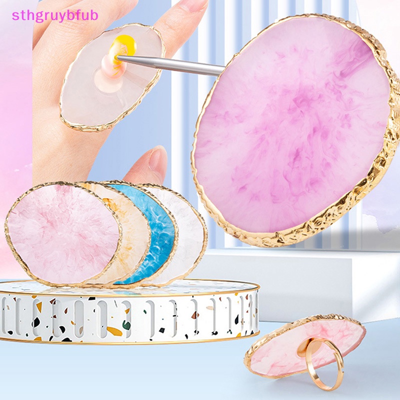 1 Khay Đá Resin Dùng Đựng Màu Sơn Móng Tay Nghệ Thuật