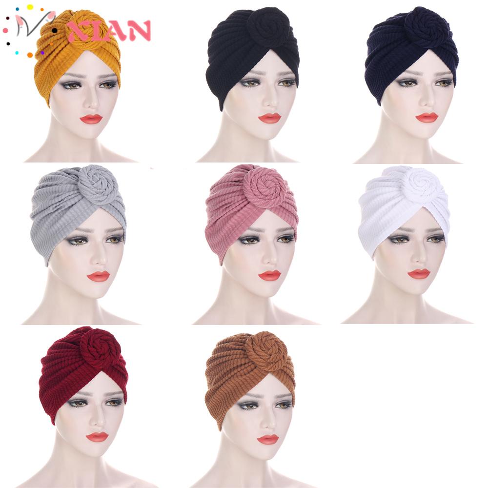 Xiantin Mũ Turban Trùm Đầu Chất Liệu Cotton Thời Trang Dành Cho Nữ