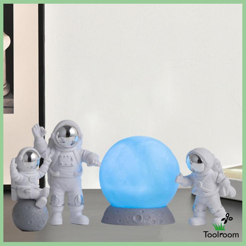 Mô Hình Phi Hành Gia Màu Vàng Kim Để Bàn Trang Trí Nhà Cửa DIY