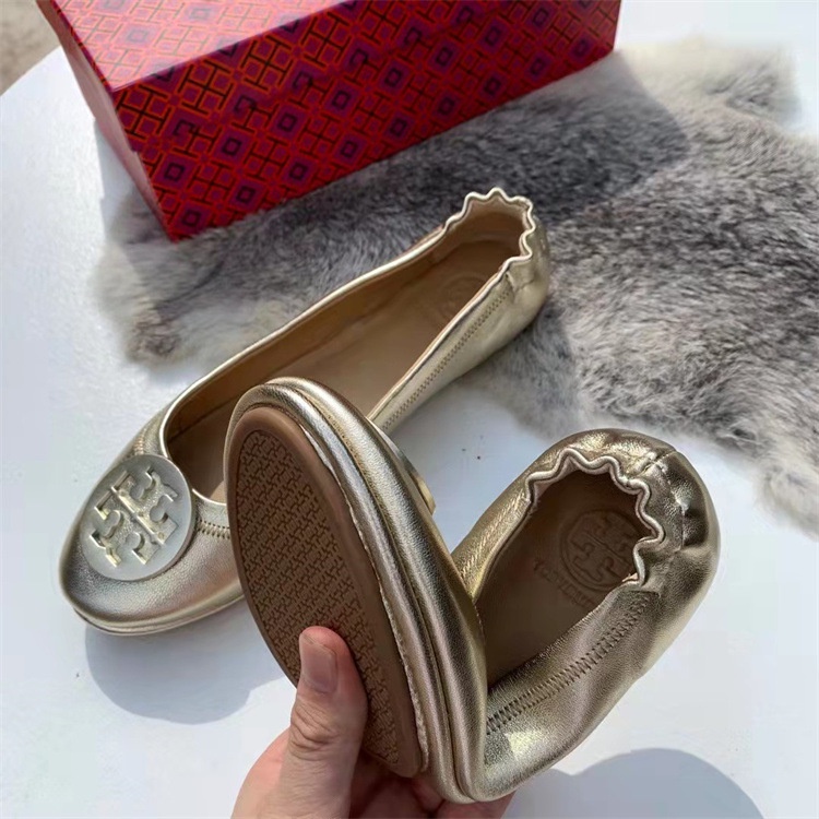 Tory Burch Giày Búp Bê Da Cừu Thời Trang Cho Nữ