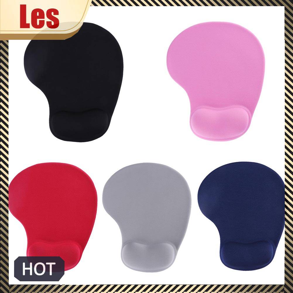 Miếng Lót Chuột PU Chống Trượt Có Đệm Silicone Hỗ Trợ Cổ Tay