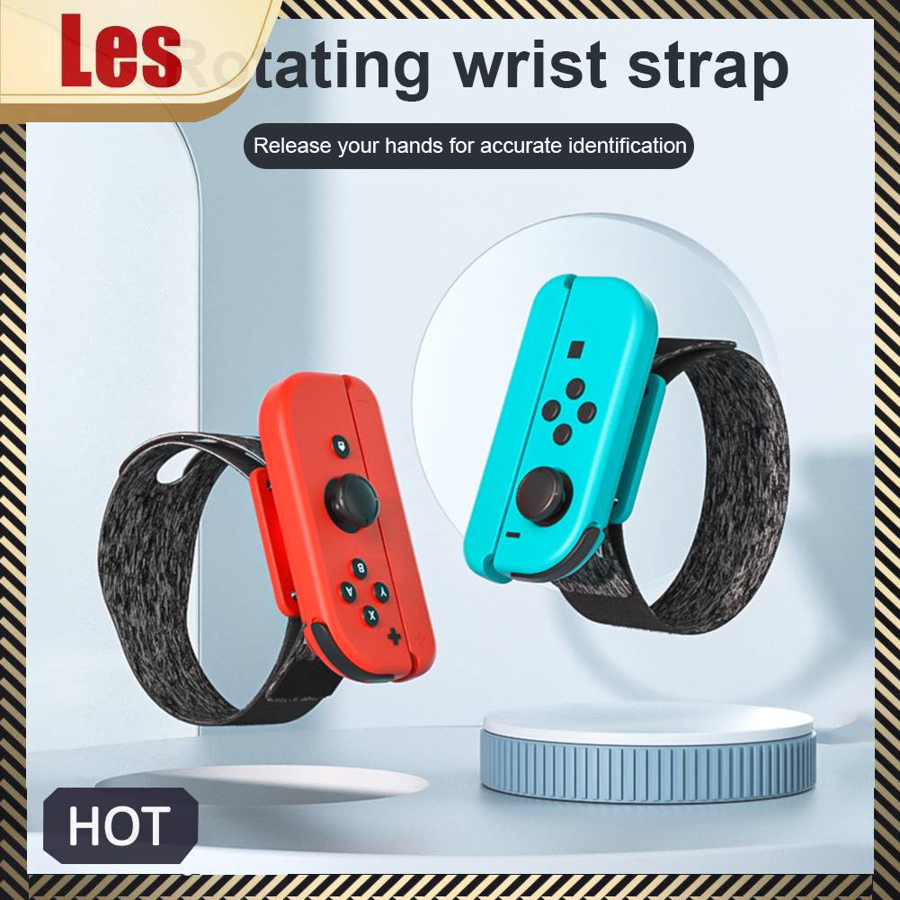 Set 2 Dây Đeo Cổ Tay Co Giãn Điều Chỉnh Được Cho Tay Cầm Chơi Game Switch