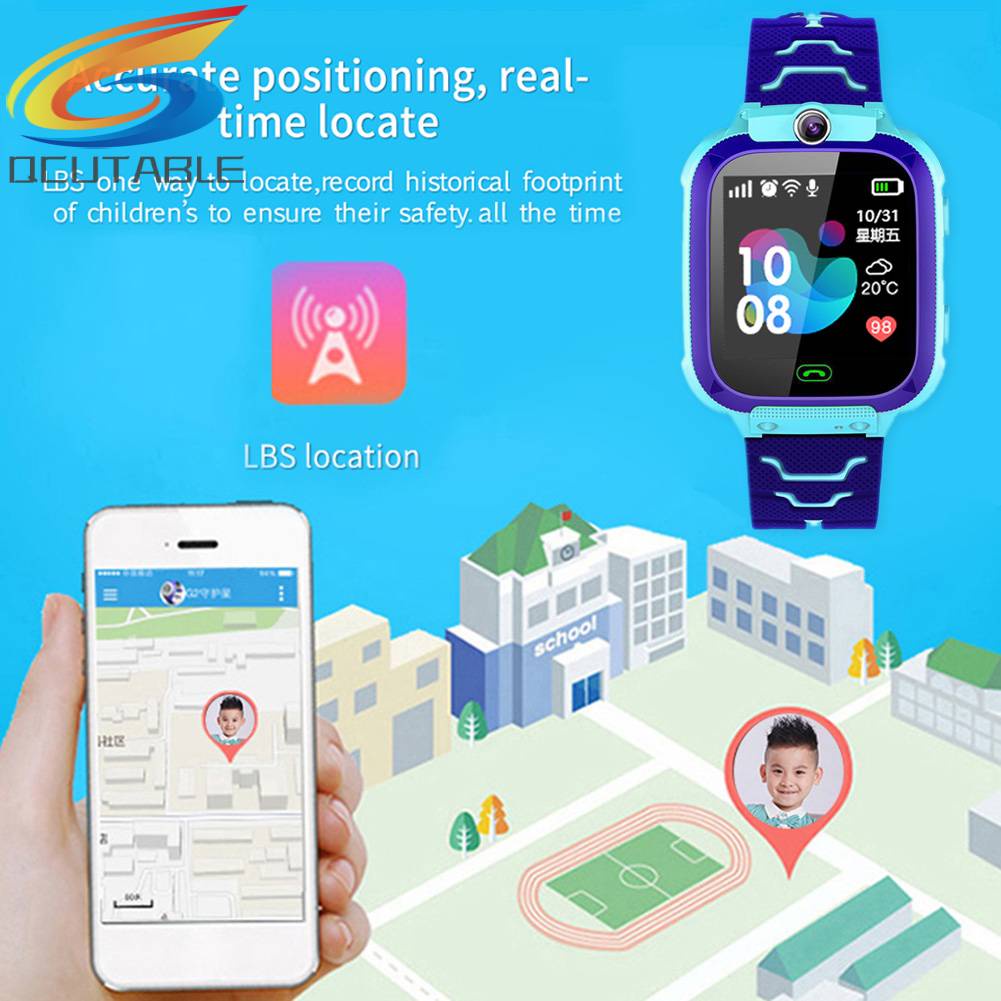 Đồng Hồ Thông Minh Màn Hình Cảm Ứng LBS Cho Bé Và Phụ Kiện