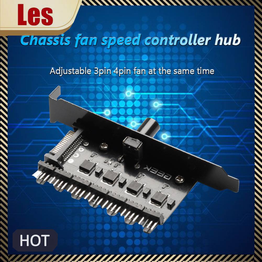 Bộ Chia Quạt Tản Nhiệt Máy Tính 1 Sang 7 12V 4 Pin 3 Pin