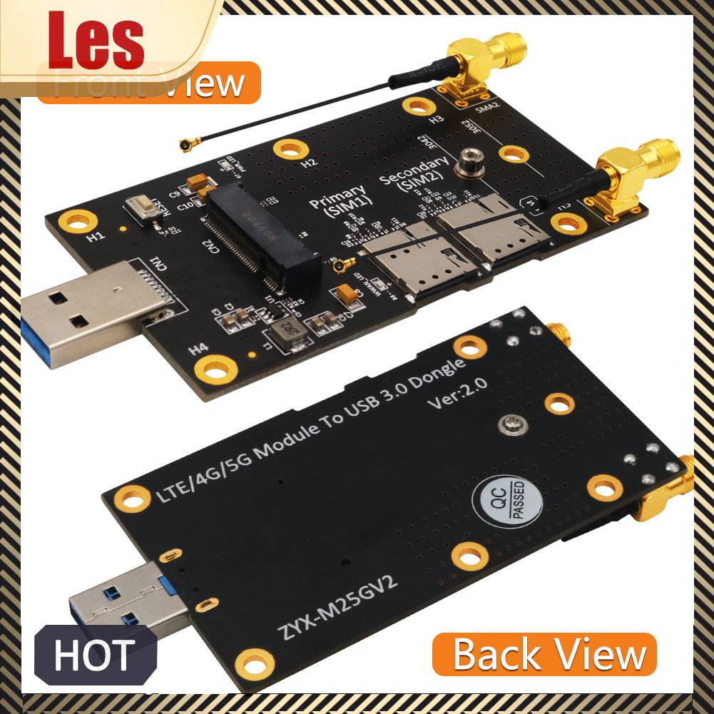 Bộ Chuyển Đổi NGFF M2 Key B Sang USB 3.0 + 2 Ăng Ten