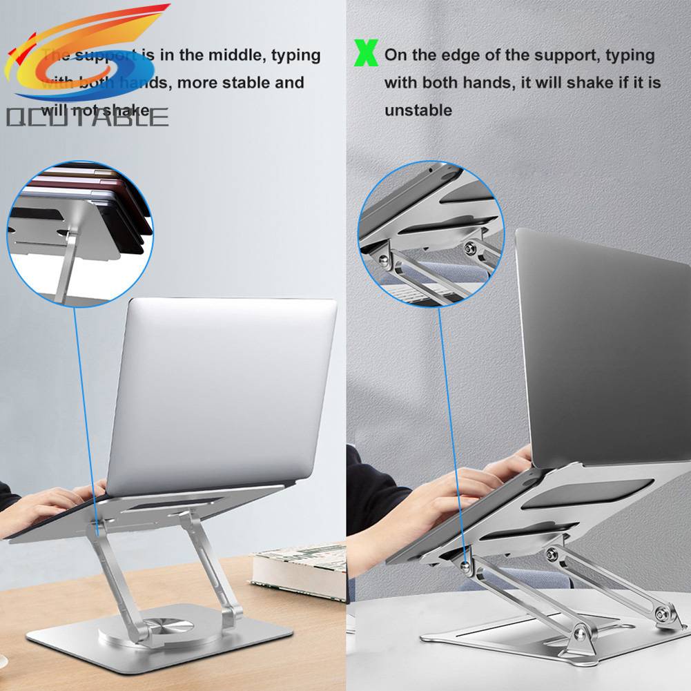 Giá Đỡ Laptop Notebook Để Bàn Có Thể Xoay 360 Độ Tiện Dụng
