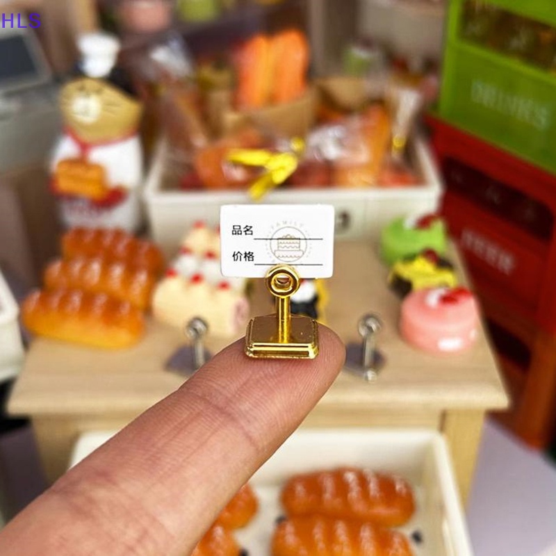 [HLS] Set 2 Khung Thẻ Trưng Bày Bánh Kẹo Tráng Miệng / Món Tráng Miệng Trang Trí Nhà Búp Bê Phong Cách Ngẫu Nhiên 1