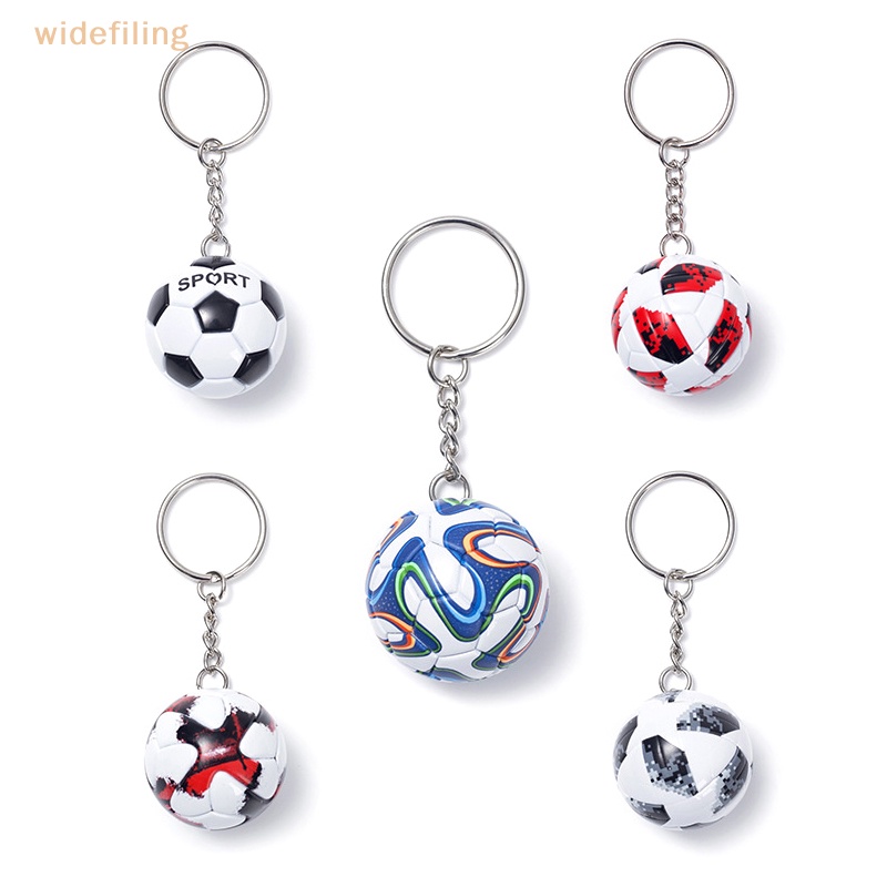 Móc Khóa Da PU Mặt Hình Quả Bóng Đá Thời Trang