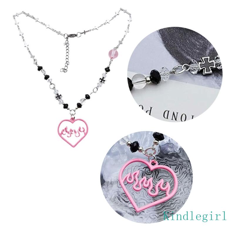 Vòng cổ Chuỗi Hạt Mặt Thánh Giá / Trái Tim Độc Đáo Thời Trang