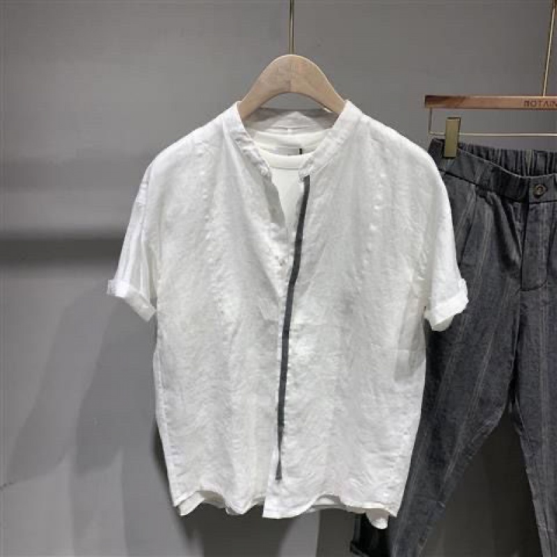 Áo Sơ Mi Tay Ngắn Dáng Rộng Thoáng Khí Thời Trang Mùa Hè Cho Nam