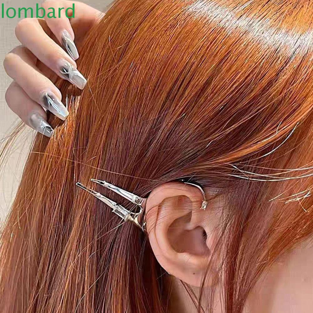 Lombard Khuyên Kẹp Vành Tai Không Xỏ Bằng Hợp Kim Tinh Tế Chống Chảy Xỏ Khuyên Phong Cách Hàn Quốc Cho Nữ Cuộc Sống Hàng Ngày