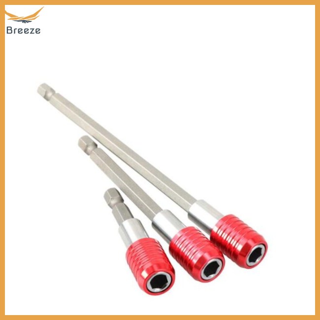 Bộ 3 Đầu Tua Vít Lục Giác 1 / 4 "Bằng Thép Không Gỉ Có Nam Châm