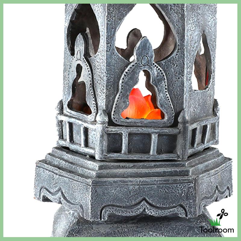 Đèn Lồng Năng Lượng Mặt Trời Polyresin Bằng Polyresin Trang Trí Lối Đi / Sân Vườn