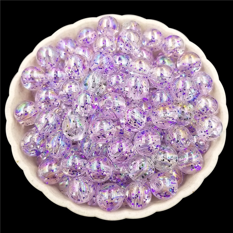 Bộ 20 Hạt Xâu Chuỗi Bằng Acrylic 8mm Hình Ngôi Sao