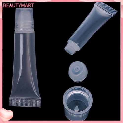 Set 5 Ống Rỗng 10ml Đựng Son Dưỡng Môi DIY Có Nắp Đậy Tiện Dụng