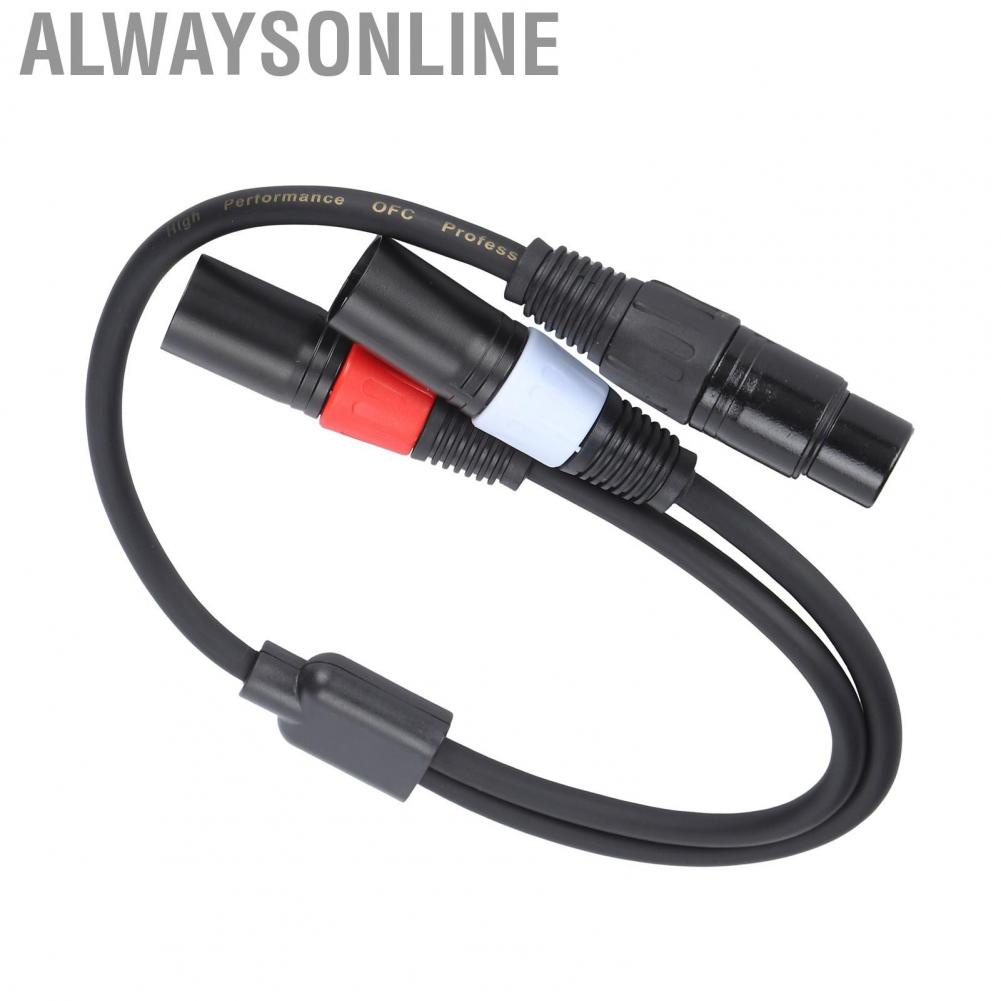 Alwaysonline JORINDO 5‑Pin XLR Female To Double 3‑Pin Male Cable Y Splitter Hot GSS