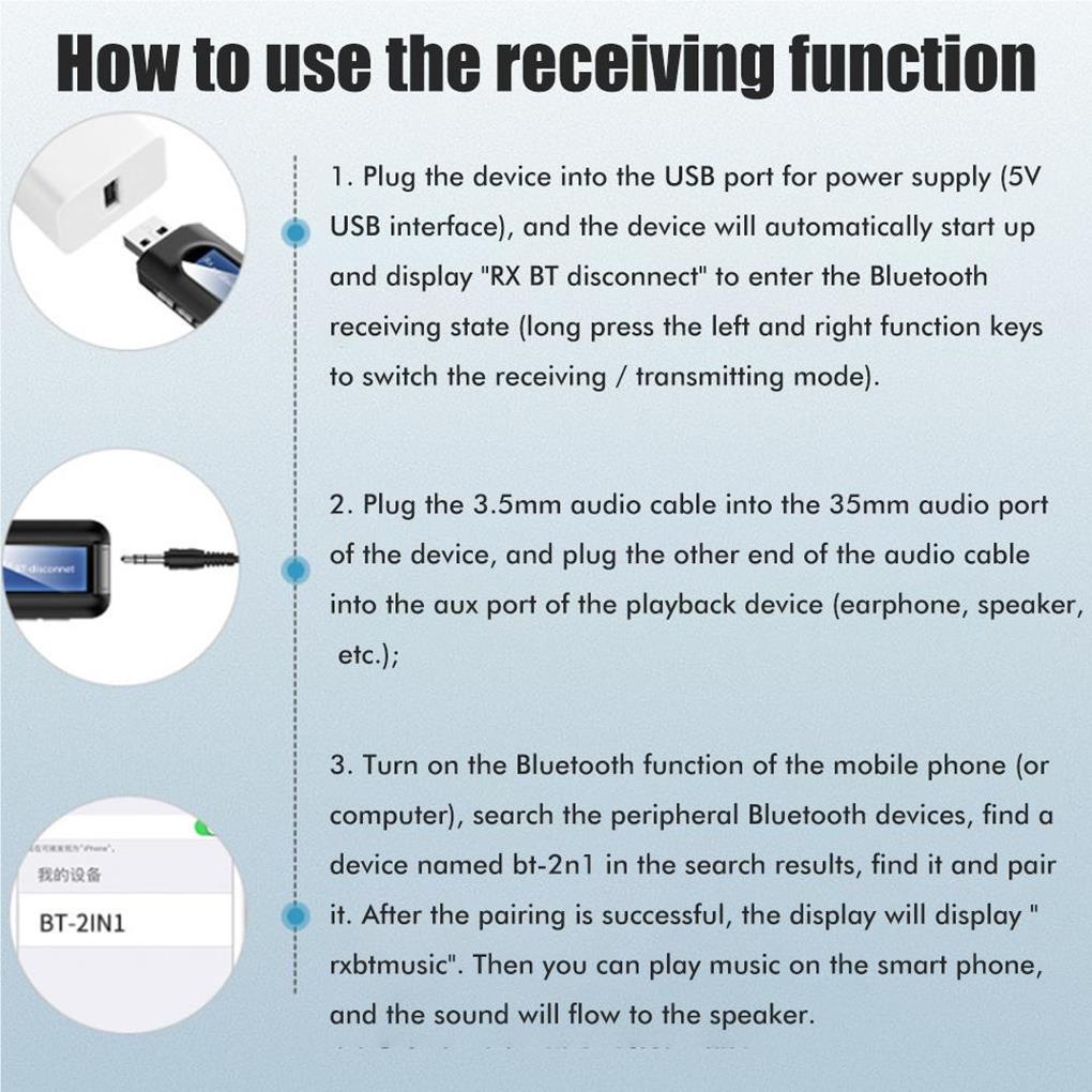 Usb Nhận Tín Hiệu Âm Thanh Tự Động 2 Trong 1 Cho Xe Hơi