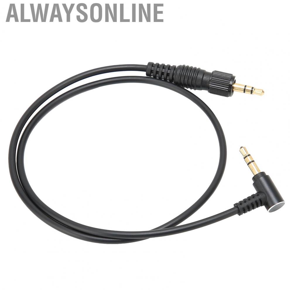 Alwaysonline Microphone Cable Headphone Audio 3.5mm with Gold Plated Connectors for Car Speaker Recorder