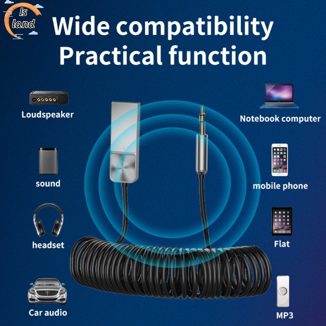 Thiết Bị Nhận Tín Hiệu Bluetooth 5.1 Jack Cắm 3.5mm Cho Xe Hơi