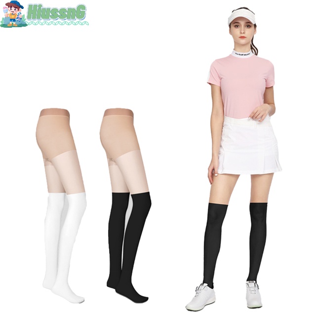Vớ Thể Thao Đánh Golf Pgm Bằng Lụa Lạnh Thoáng Khí Chống Nắng Màu Sắc Tương Phản Cho Nữ